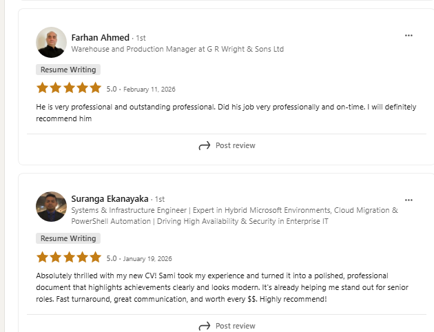 Global Career Studio client review 2