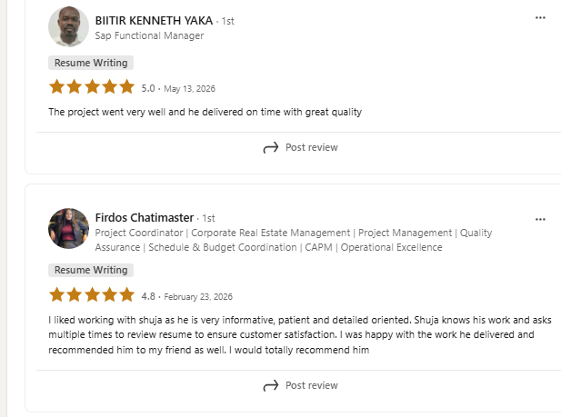 Global Career Studio client review 4