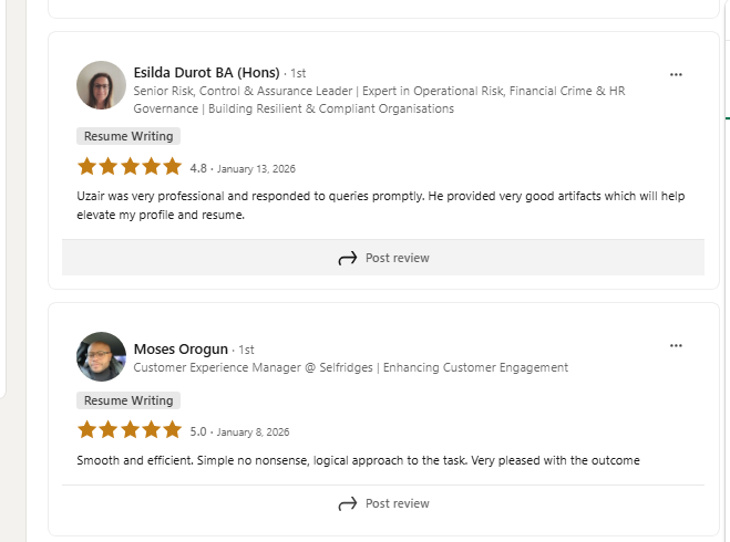 Global Career Studio client review 10