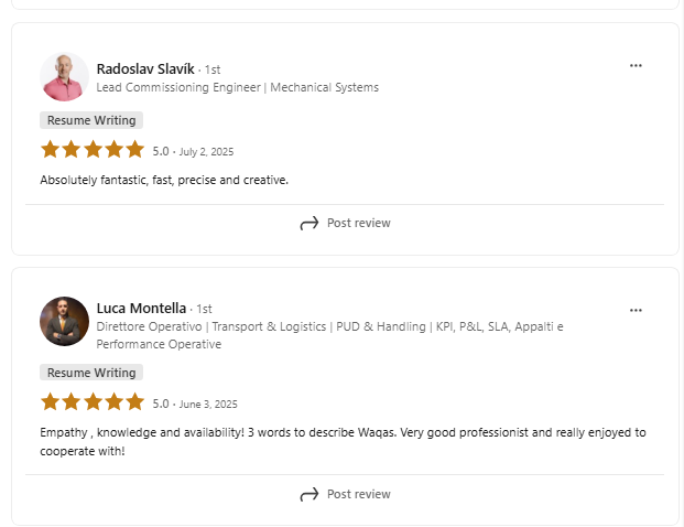 Global Career Studio client review 13