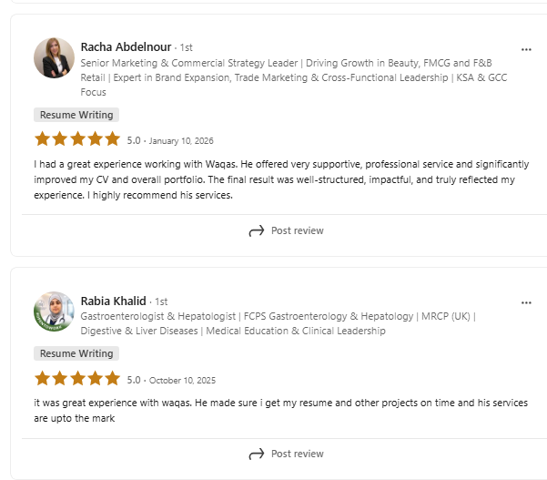 Global Career Studio client review 12