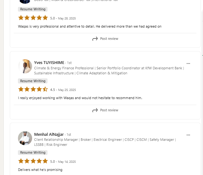 Global Career Studio client review 14