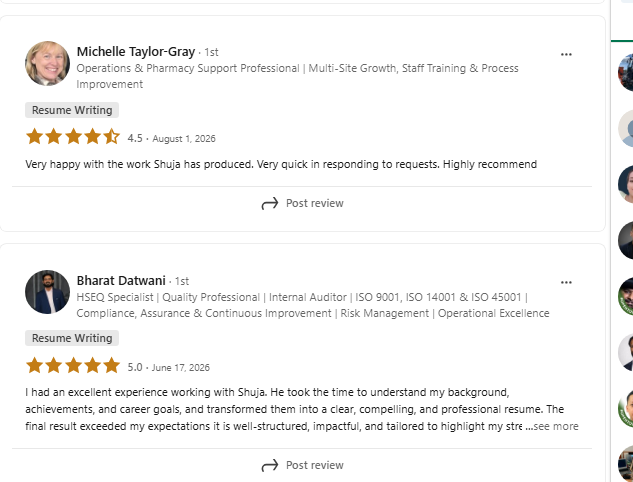 Global Career Studio client review 3