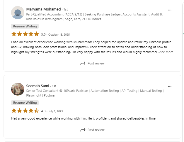 Global Career Studio client review 19