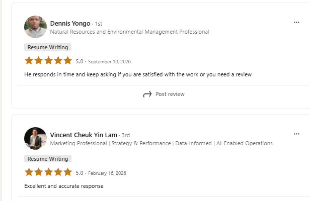 Global Career Studio client review 7